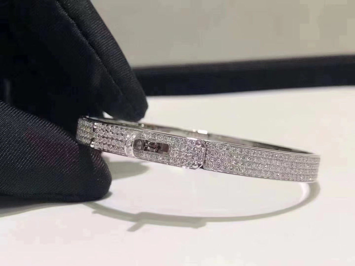 [⭐Reverie Jewels]HM KELLY BRACELET IN SILVER AND FULL PAVE DIAMOND