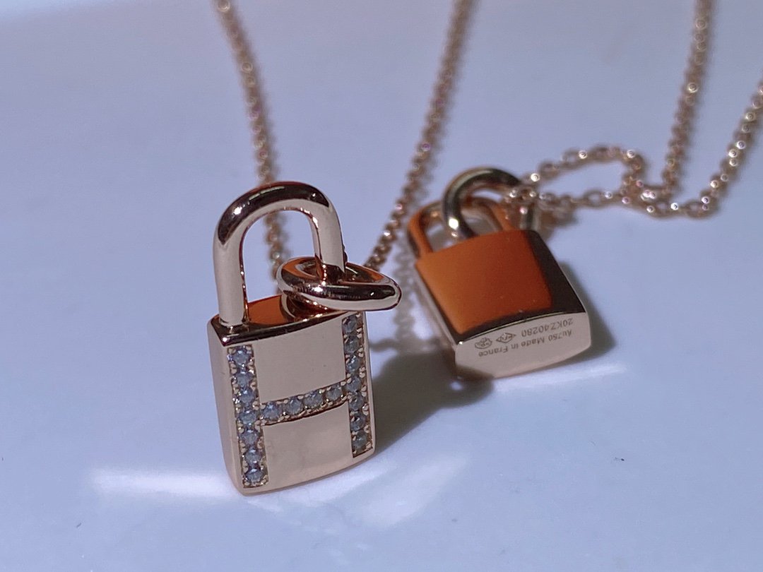 [⭐Reverie Jewels]HM ADVANCED NICHE LOCK HEAD NECKLACE DIAMONDS