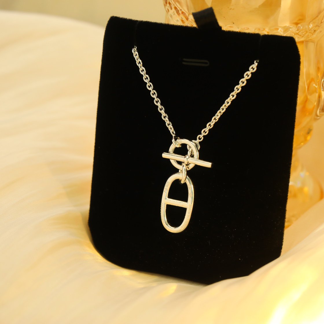 [⭐Reverie Jewels]HM CHAINE D'ANCRE PENDANT NECKLACE STERLING SILVER