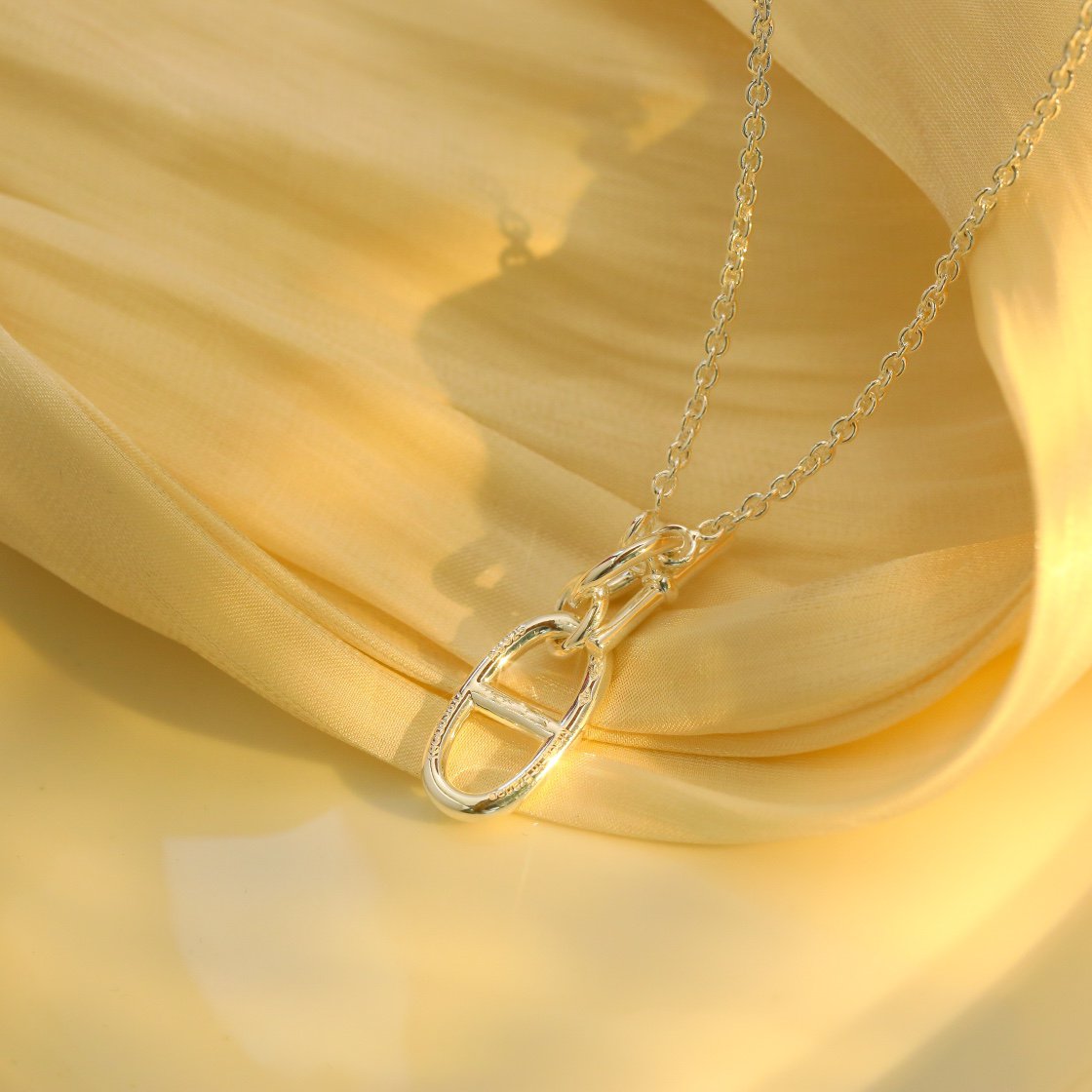 [⭐Reverie Jewels]HM CHAINE D'ANCRE PENDANT NECKLACE STERLING SILVER