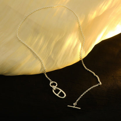 [⭐Reverie Jewels]HM CHAINE D'ANCRE PENDANT NECKLACE STERLING SILVER