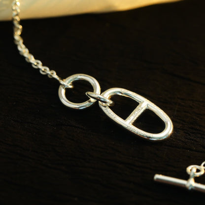[⭐Reverie Jewels]HM CHAINE D'ANCRE PENDANT NECKLACE STERLING SILVER