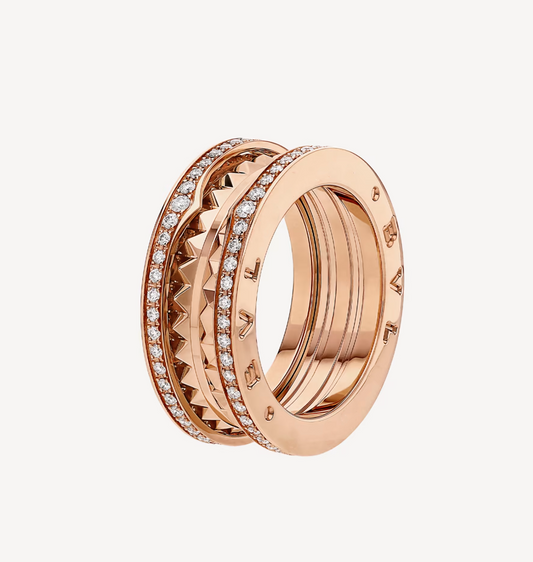 [⭐Reverie Jewels]ZERO 1 ROCK DIAMOND PINK GOLD