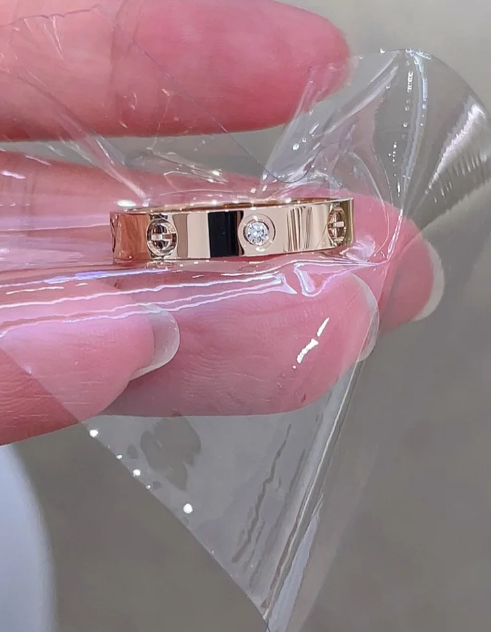 [⭐Reverie Jewels]LOVE RING 4MM 1 DIAMOND