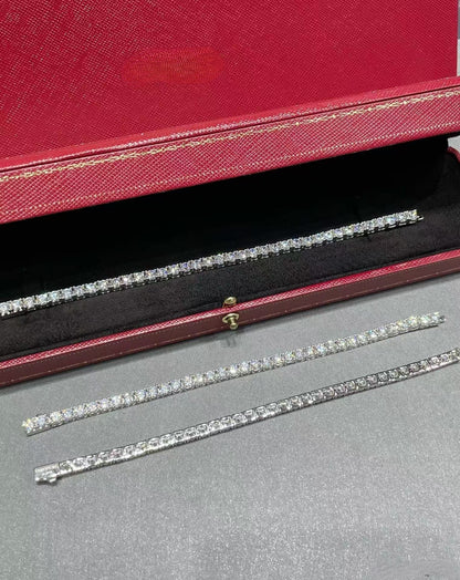 [⭐Reverie Jewels jewelrys]TENNIS BRACELET WITH FULL DIAMOND SETTING
