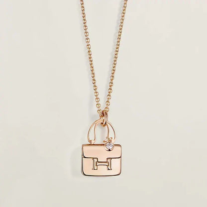 [⭐Reverie Jewels]AMULETTE PEDANT ROSE GOLD NECKLACE