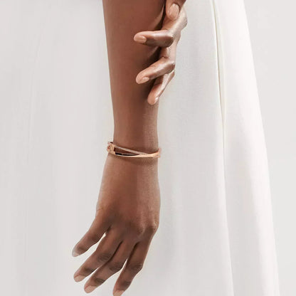 [Reverie Jewels]NARROW HINGED BANGLEIN WITH DIAMONDS SMALL