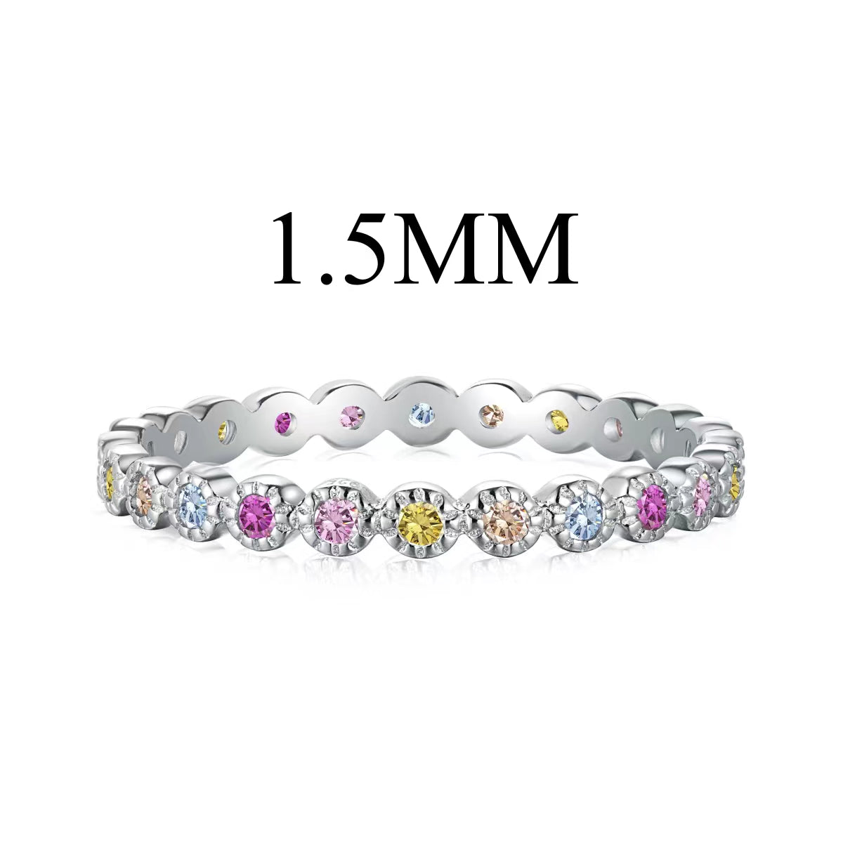 [Reverie Jewels]Radiant Sparkling Round Cut Daily Ring