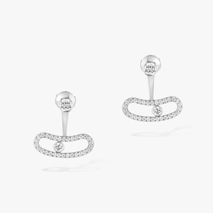 [⭐Reverie Jewels]MOVE UNO SILVER DIAMOND EARRINGS