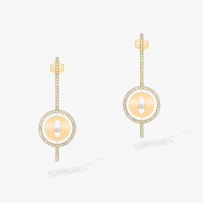 [⭐Reverie Jewels]Demo MOVE ARROW PINK GOLD DIAMOND EARRINGS