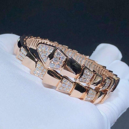 [⭐Reverie Jewels]SERPENTI BRACELET PINK GOLD DIAMOND