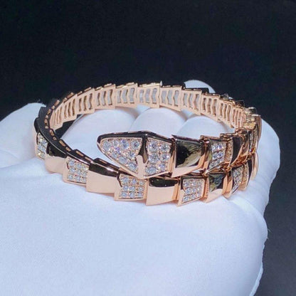 [⭐Reverie Jewels]SERPENTI BRACELET PINK GOLD DIAMOND