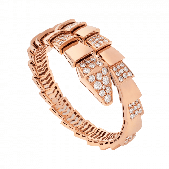 [⭐Reverie Jewels]SERPENTI BRACELET PINK GOLD DIAMOND