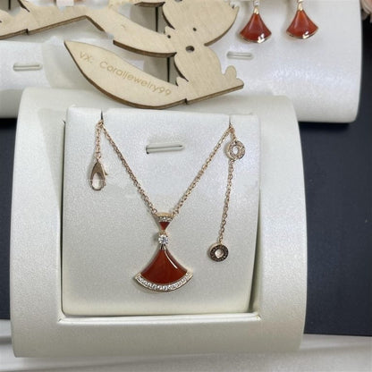 [⭐Reverie Jewels]DREAM NECKLACE CARNELIAN DIAMOND