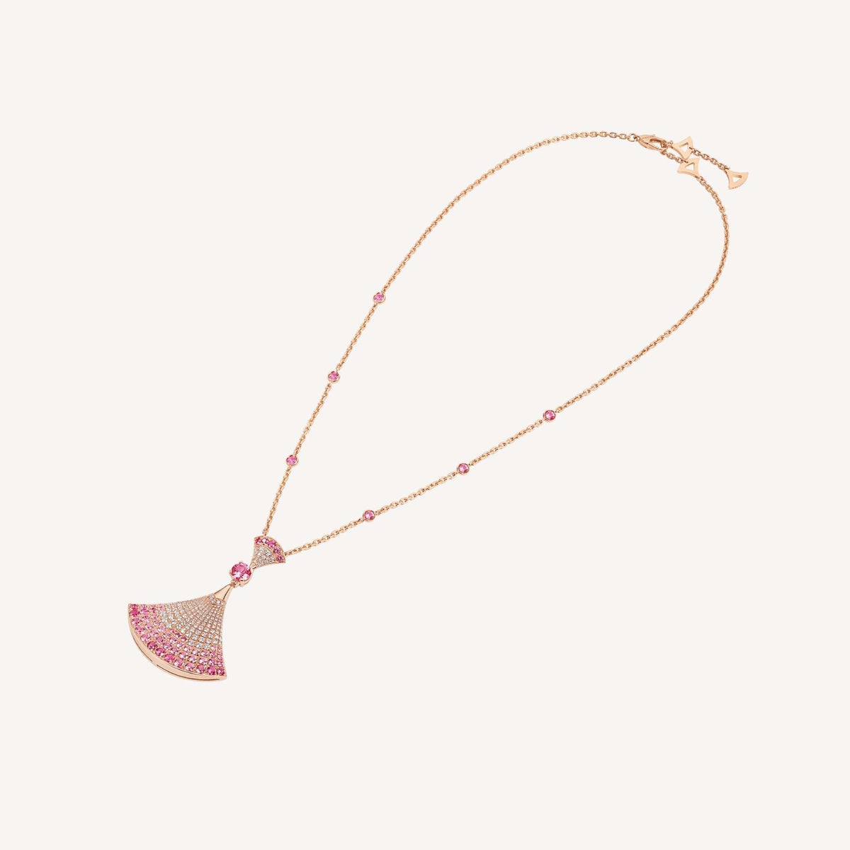 [⭐Reverie Jewels]DREAM NECKLACK DIAMOND PINK GOLD