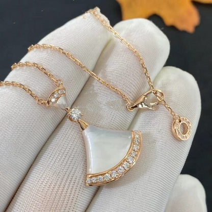 [⭐Reverie Jewels]DREAM NECKLACE MOP PINK GOLD DIAMOND