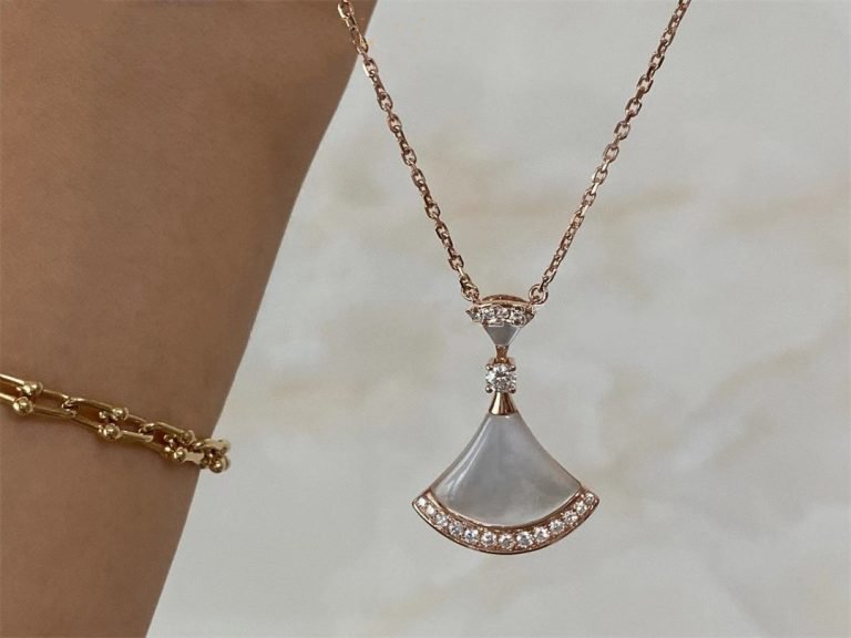 [⭐Reverie Jewels]DREAM NECKLACE MOP PINK GOLD DIAMOND