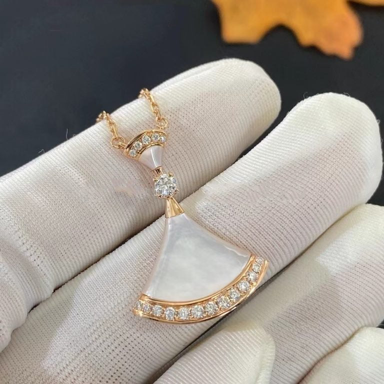 [⭐Reverie Jewels]DREAM NECKLACE MOP PINK GOLD DIAMOND
