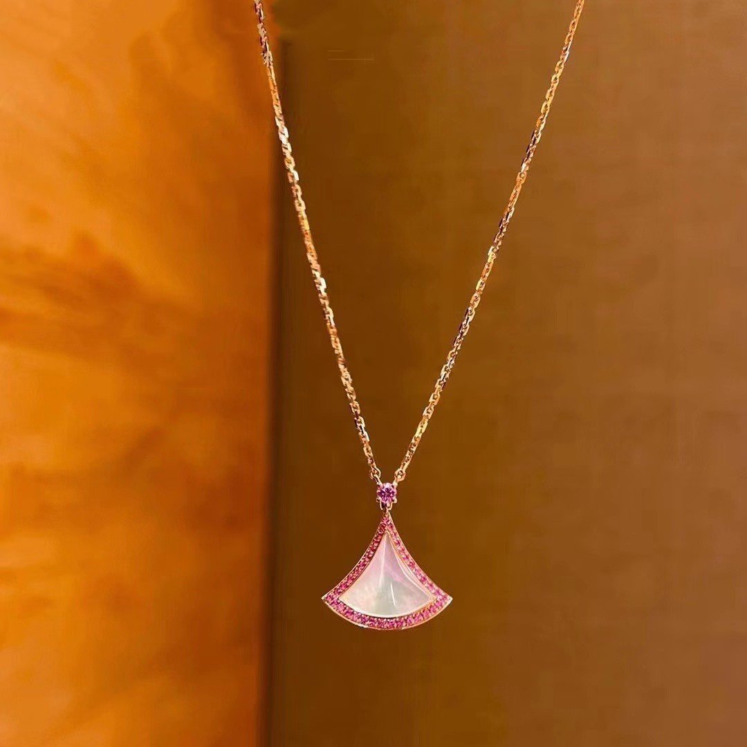 [⭐Reverie Jewels]DREAM NECKLACE MOP DIAMOND PINK