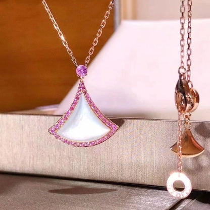 [⭐Reverie Jewels]DREAM NECKLACE MOP DIAMOND PINK