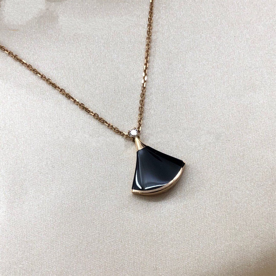 [⭐Reverie Jewels]DREAM NECKLACE ONYX 1 DIAMOND