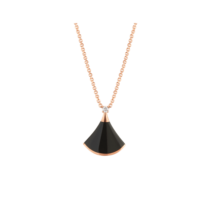 [⭐Reverie Jewels]DREAM NECKLACE ONYX 1 DIAMOND