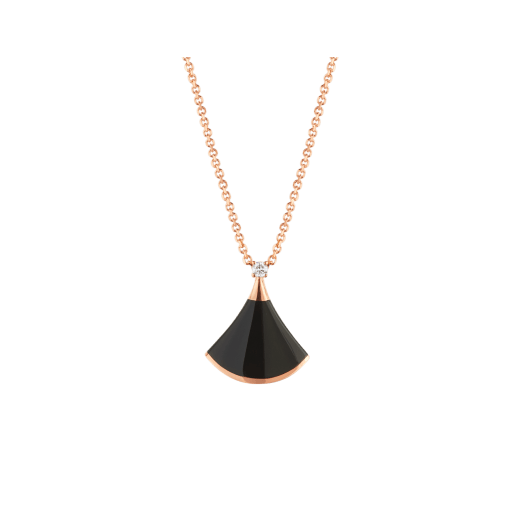 [⭐Reverie Jewels]DREAM NECKLACE ONYX 1 DIAMOND