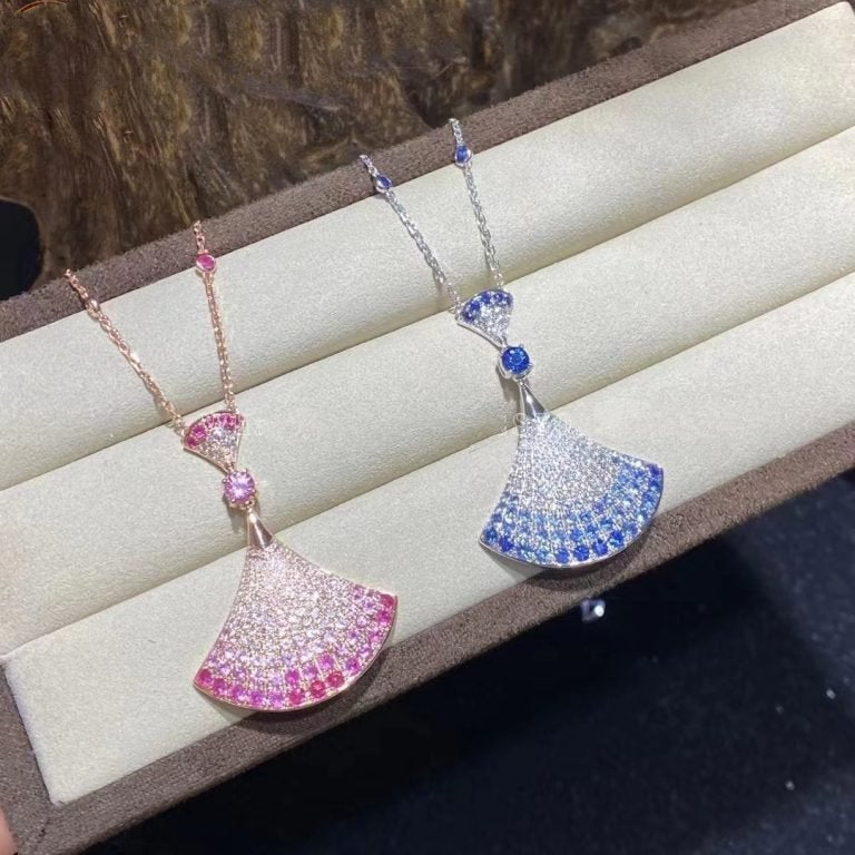 [⭐Reverie Jewels]DREAM NECKLACK DIAMOND PINK GOLD