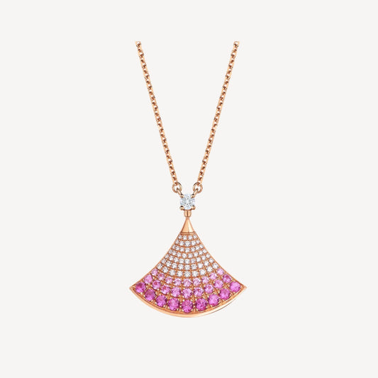 [⭐Reverie Jewels]DREAM NECKLACE PINK GOLD PINK DIAMOND