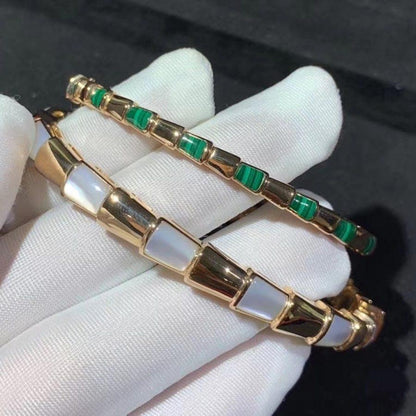 [⭐Reverie Jewels]SERPENTI BRACELET PINK GOLD MOP