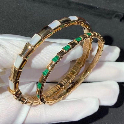 [⭐Reverie Jewels]SERPENTI BRACELET PINK GOLD MOP