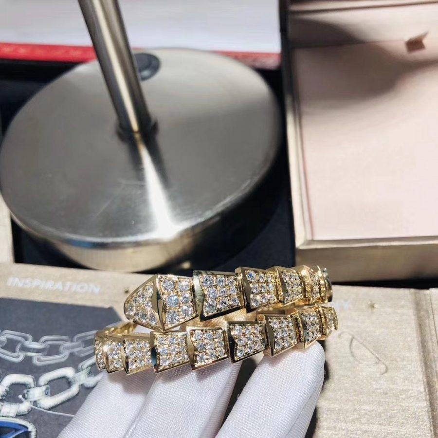 [⭐Reverie Jewels]SERPENTI BRACELET 8MM GOLD DIAMOND