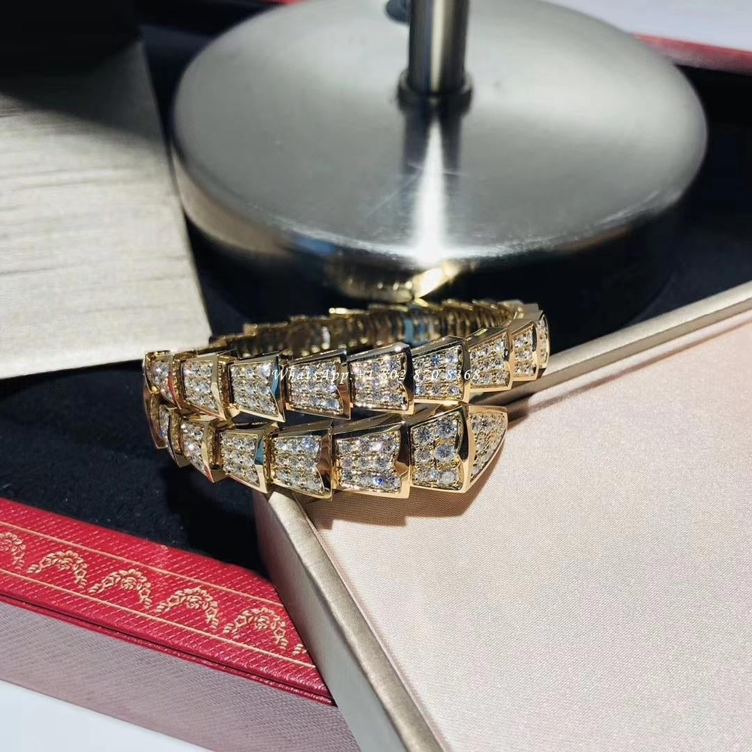 [⭐Reverie Jewels]SERPENTI BRACELET 8MM GOLD DIAMOND
