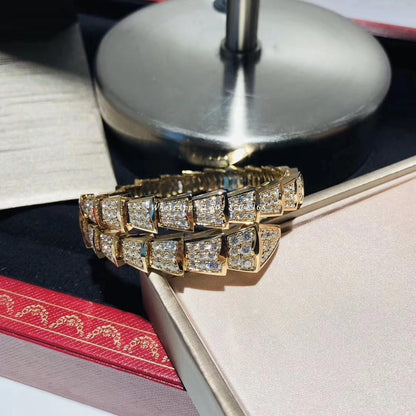 [⭐Reverie Jewels]SERPENTI BRACELET 8MM GOLD DIAMOND