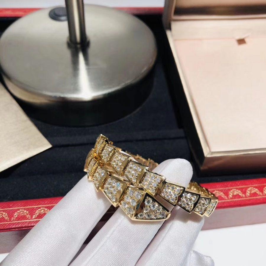 [⭐Reverie Jewels]SERPENTI BRACELET 8MM GOLD DIAMOND