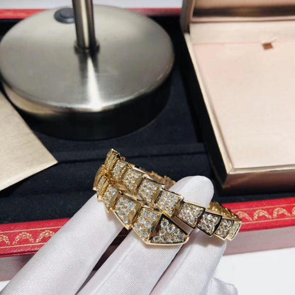 [⭐Reverie Jewels]SERPENTI BRACELET 8MM GOLD DIAMOND