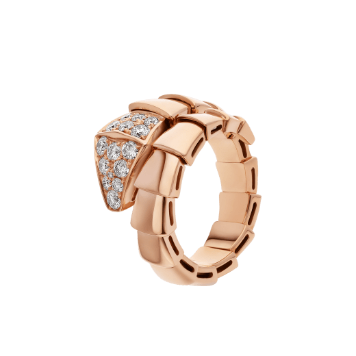 [⭐Reverie Jewels]SERPENTI RING PINK GOLD DIAMOND