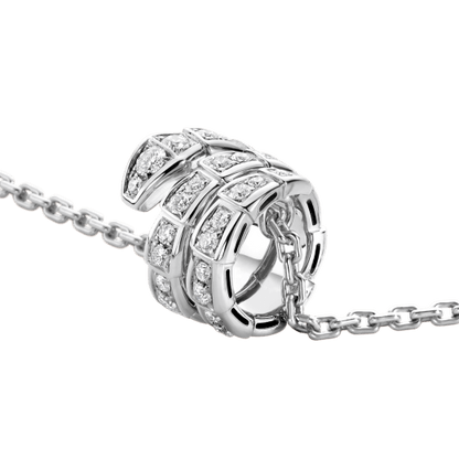 [⭐Reverie Jewels]SERPENTI  NECKLACE DOUBLE RING DIAMOND