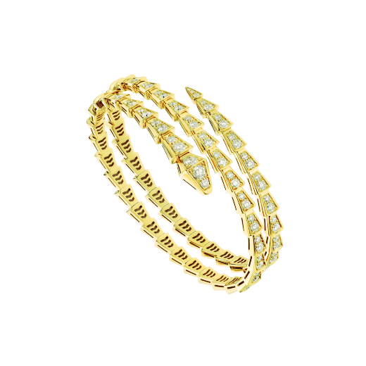[⭐Reverie Jewels]SERPENTI BRACELET GOLD DIAMOND DOUBLE ROW