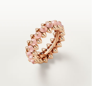 [⭐Reverie Jewels]CLASH ELEGANT ROSE GOLD RING FEATURING NATURAL AGATE