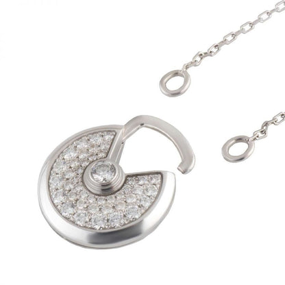 [⭐Reverie Jewels]AMULETTE SILVER FULL DIAMOND NECKLACE