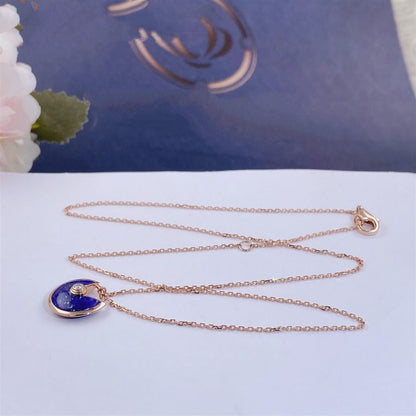 [⭐Reverie Jewels]AMULETTE ROSE GOLD AGATE NECKLACE