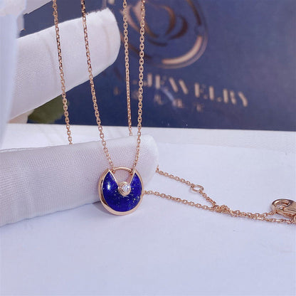 [⭐Reverie Jewels]AMULETTE ROSE GOLD AGATE NECKLACE