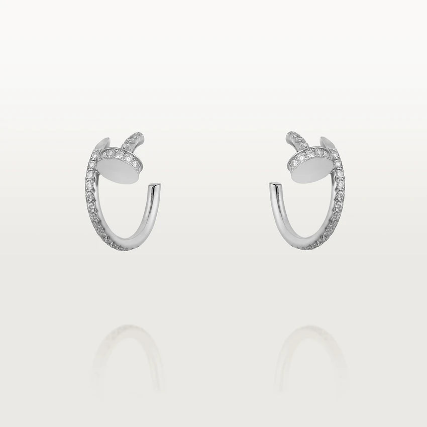 [⭐Reverie Jewels]JUSTE EARRINGS 12.75MM SILVER DIAMOND