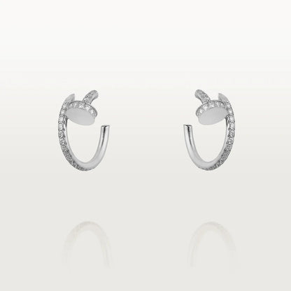 [⭐Reverie Jewels]JUSTE EARRINGS 12.75MM SILVER DIAMOND