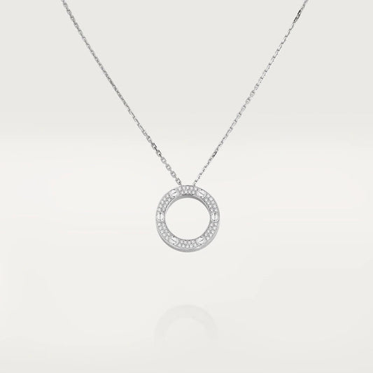 [⭐Reverie Jewels]LOVE NECKLACE ADJUSTABLE SILVER