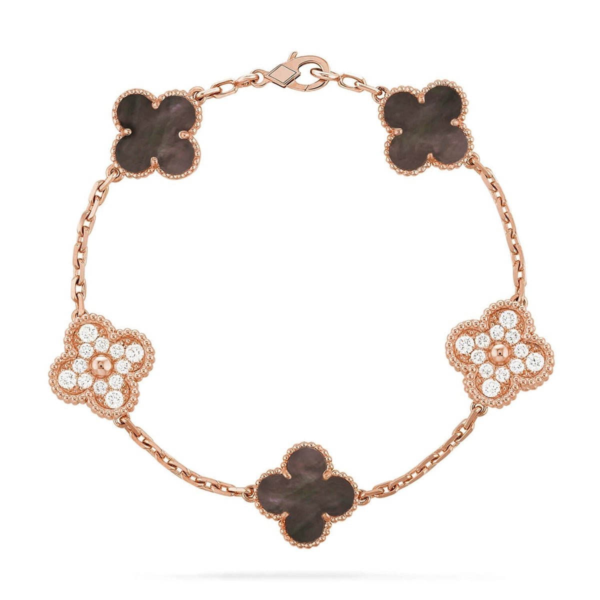 [⭐Reverie Jewels] CLOVER 5 MOTIF GRAY MOP BRACELET COLLECTION