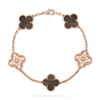 [⭐Reverie Jewels] CLOVER 5 MOTIF GRAY MOP BRACELET COLLECTION