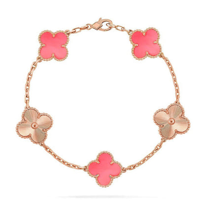 [⭐Reverie Jewels] CLOVER 5 MOTIFS  PINK MOP BRACELET COLLECTION