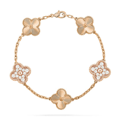 [⭐Reverie Jewels] CLOVER 5 MOTIF LASER BRACELET COLLECTION